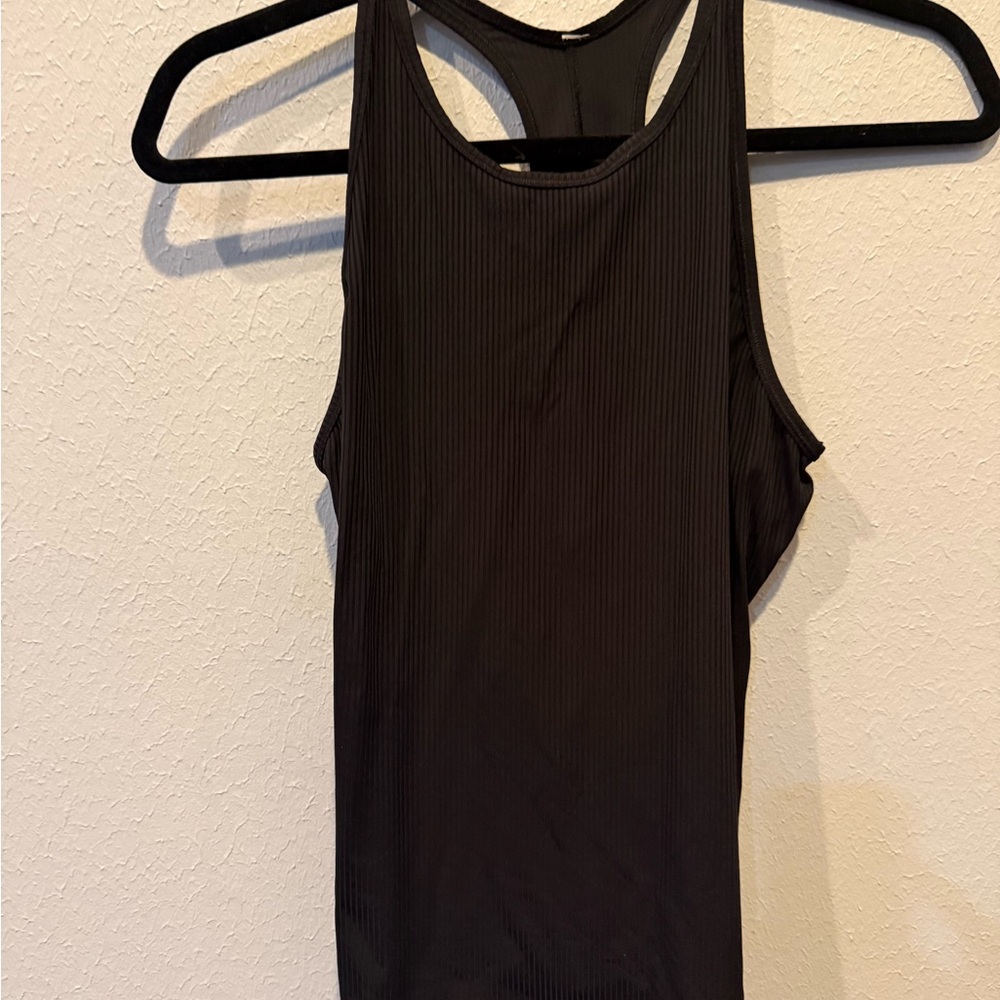 lululemon athletica Black Ribbed Tank Top